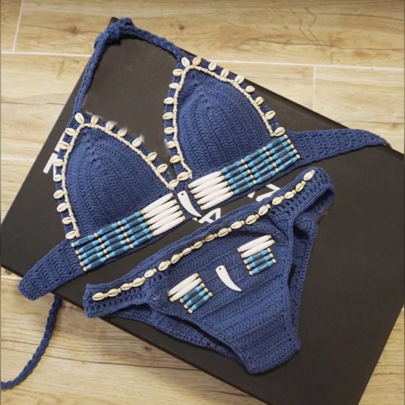 OCHO RIOS crochet beaded bralette bikini - Picture 5 of 8